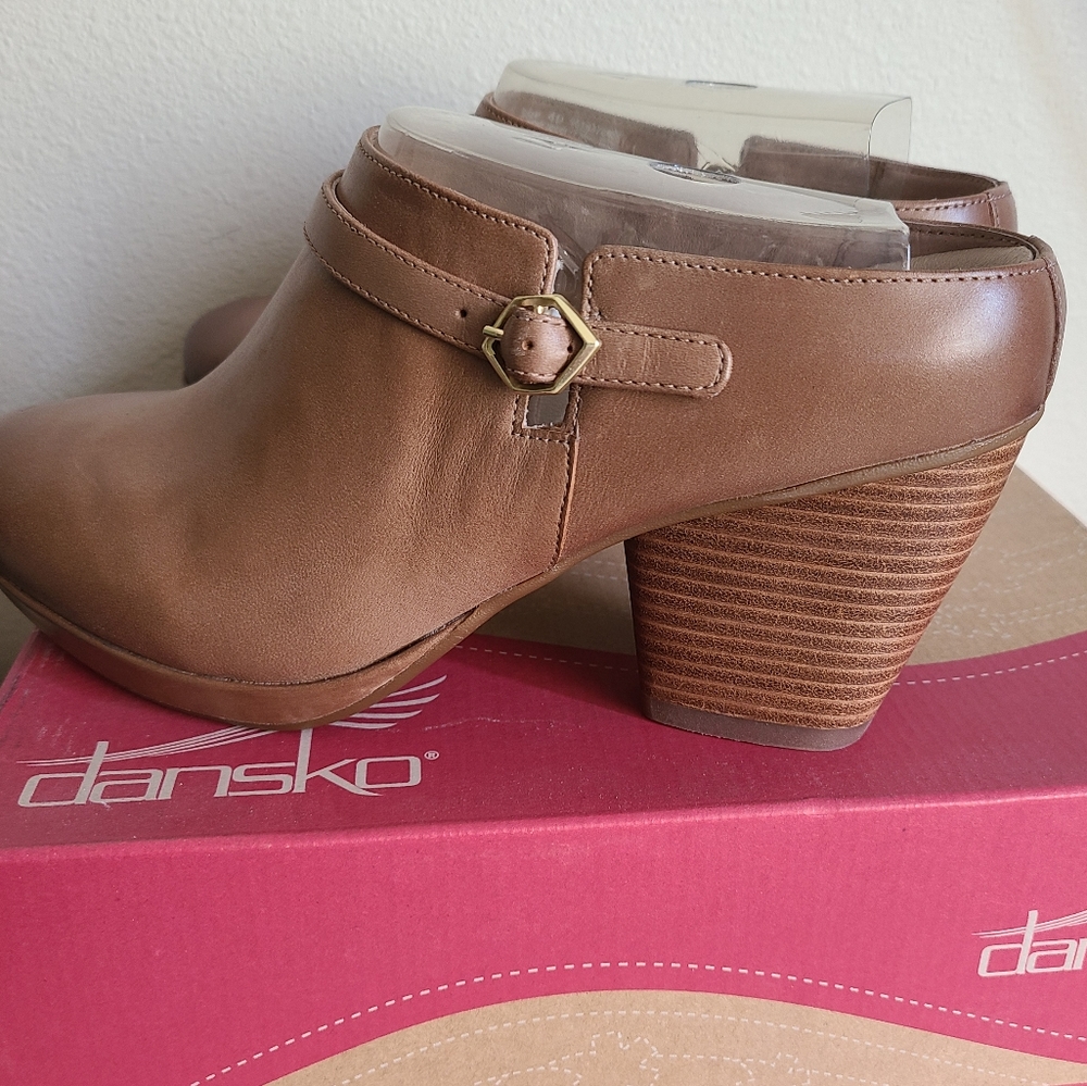 NEW Dansko 40 Malissa Burnished Calf Tan - Picture 4 of 10